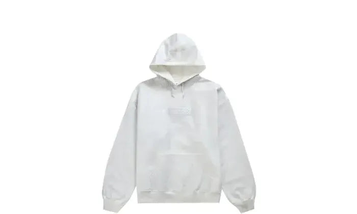 Supreme MM6 Maison Margiela Foil Box Logo Hooded Sweatshirt White