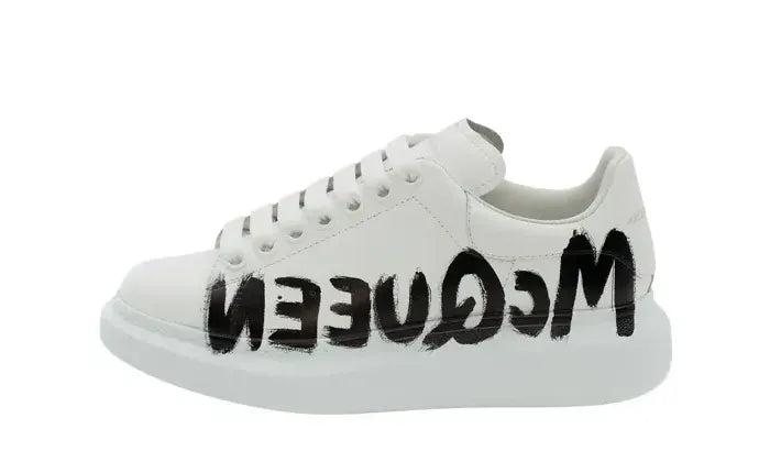Alexander McQueen Oversized Graffiti White Black