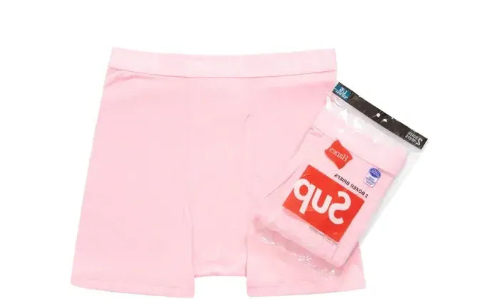Supreme Hanes Boxer Briefs Pink