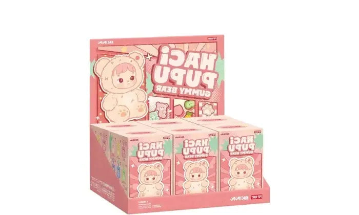 Pop Mart HACIPUPU Gummy Bear Series Vinyl Plush Pendant Sealed Case