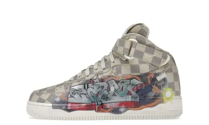 Louis Vuitton Nike Air Force 1 Mid By Virgil Abloh Graffiti