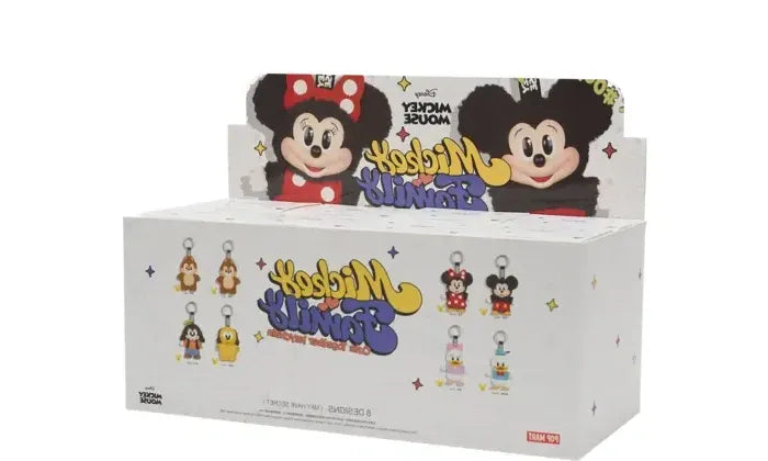 Pop Mart Disney Mickey Family Together Series Plush Keychain Sealed Case