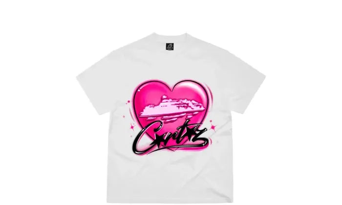 Corteiz Alcatraz Heart Tee White