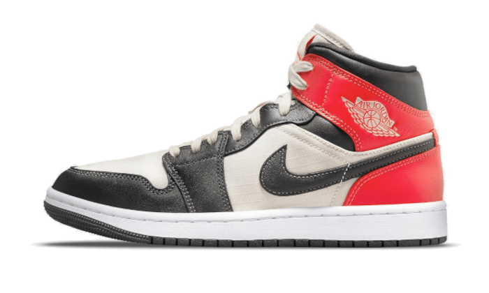 Air Jordan 1 Mid Newsprint Light Orewood Brown