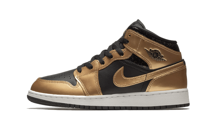 Air Jordan 1 Mid SE Metallic Gold Black
