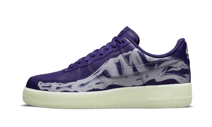 Nike Air Force 1 Low '07 QS Purple Skeleton Halloween