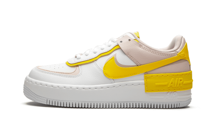 Nike Air Force 1 Low Shadow White Barely Rose Speed Yellow