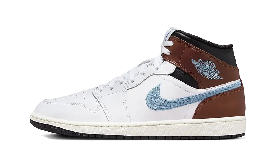 Air Jordan 1 Mid SE Brown Blue Grey