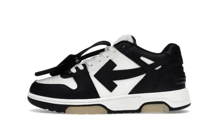 OFF-WHITE Out Of Office OOO Low Tops White Black White