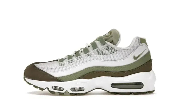 Nike Air Max 95 White Medium Olive Oil Green