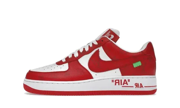 Louis Vuitton Nike Air Force 1 Low By Virgil Abloh White Red
