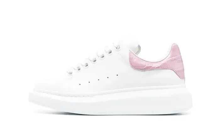 Alexander McQueen Oversized White Pink Croc