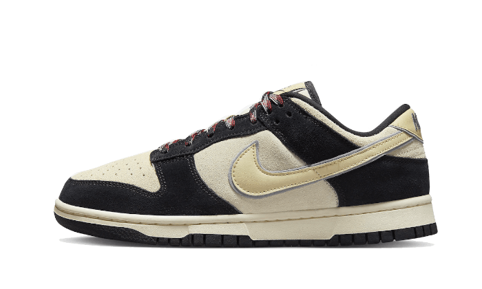 Nike Dunk Low LX Black Suede Team Gold