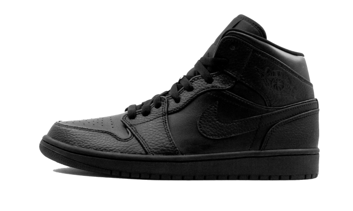 Mid Triple Black Air Jordan One Mid Noir Air Jordan Mid Triple