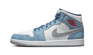 Air Jordan 1 Mid French Blue Fire Red