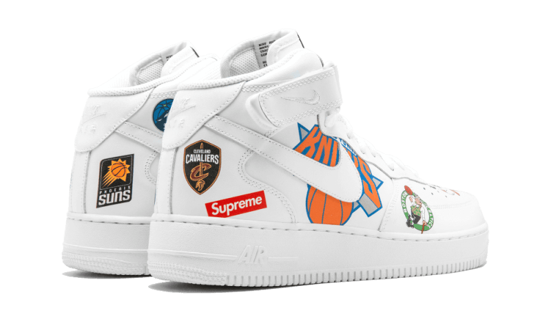 Nike Air Force 1 Mid Supreme NBA White