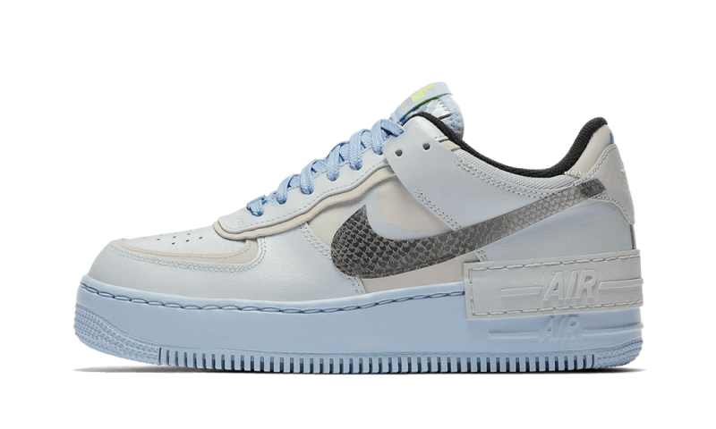 Nike Air Force 1 Low Shadow Pure Platinum Snakeskin Blue