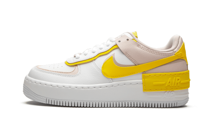 Nike Air Force 1 Low Shadow White Barely Rose Speed ​​Yellow