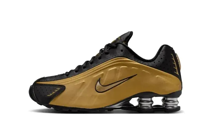 Nike Shox R4 Black Metallic Gold