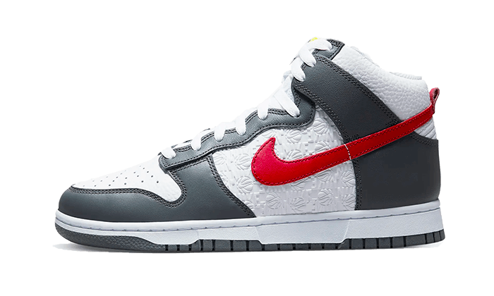 Nike Dunk High Embossed Basketball Gray Red