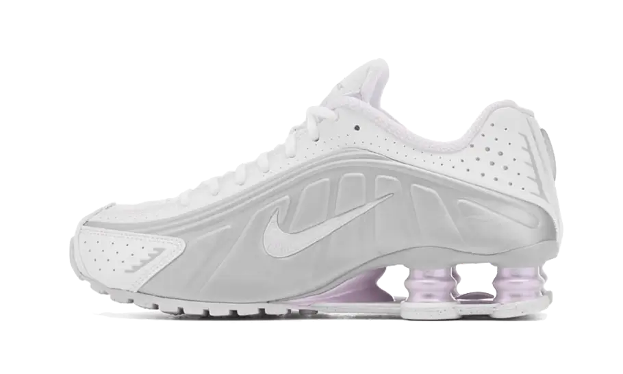 Nike Shox R4 White Metallic Platinum Barely Grape