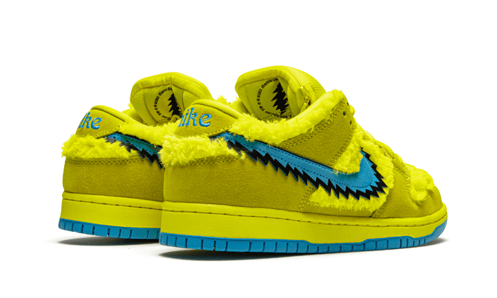 sb dunk low pro x grateful dead opti yellow