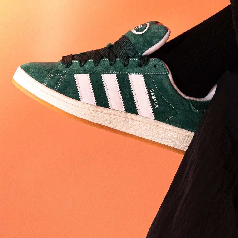 Adidas Campus 00s Dark Green Cloud White - Hypedfam