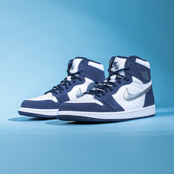 Midnight Navy Blue Jordan High Japan Metallic Silver Air Jordan