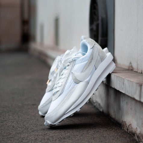 Sacai x nike ldwaffle triple white Clearance