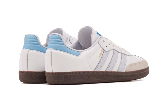 Adidas Samba OG Core White Halo Blue - Hypedfam Adidas Samba OG Core White Halo Blue - Hypedfam